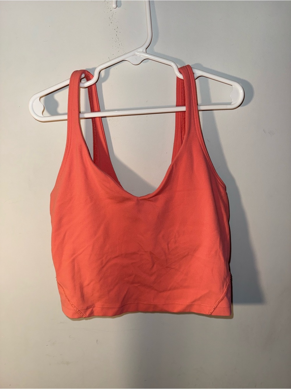 lululemon athletica Orange Racerback Sports Bra size 2